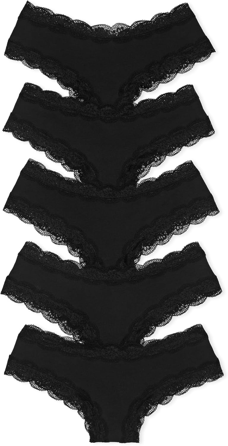 Victoria's Secret PINK Women's Lace Cheekster Underwear, Panties for Women, Mult...