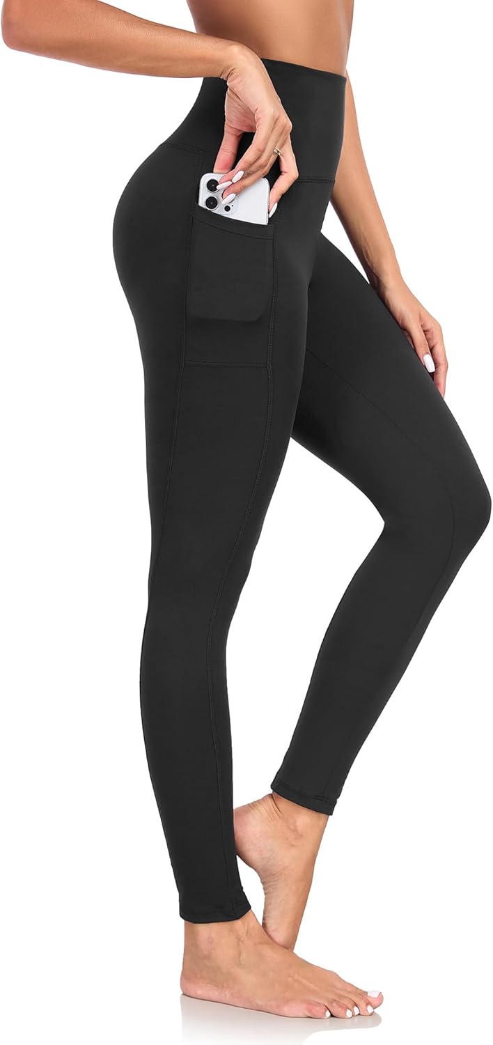 Vimbloom Leggings for Women UK with Pockets Yoga Pants High Waisted Opaque Sport...