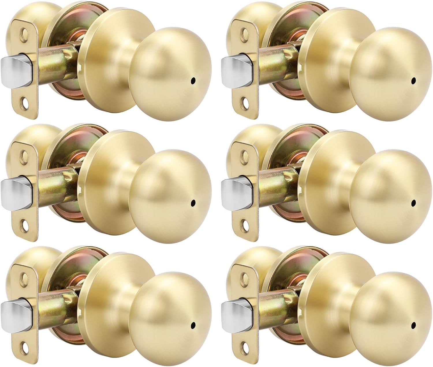 goldenwarm Gold Interior Door Knob, Privacy Door Knob, Gold Bedroom Door Knobs,...