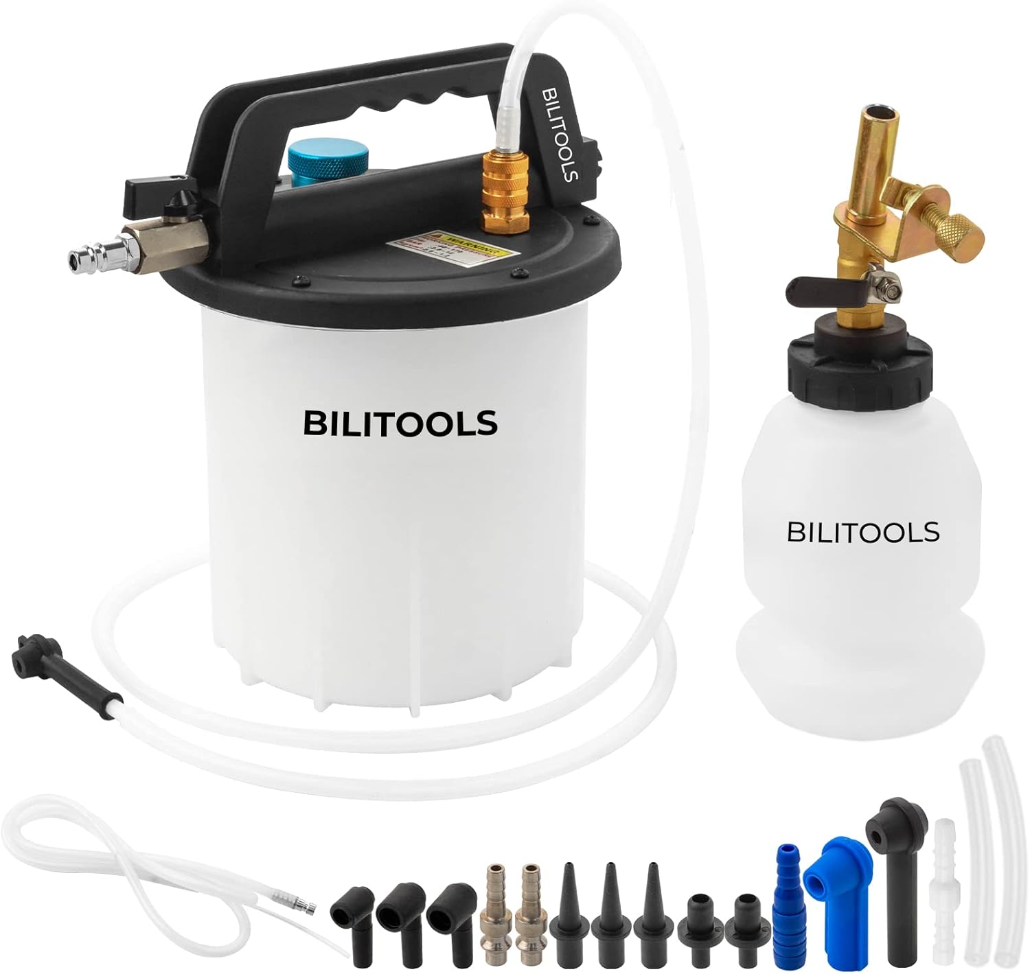 BILITOOLS 3L Vacuum Brake Bleeder Kit, One Person Pneumatic Brake Fluid & Clutch...