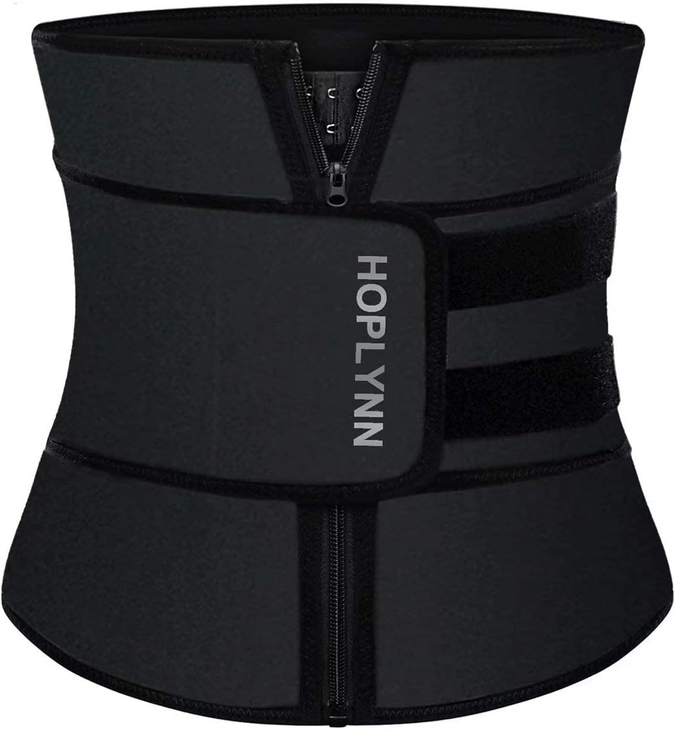 Neoprene Sweat Waist Trainer Corset Trimmer Shaper Belt for Women Black Large
