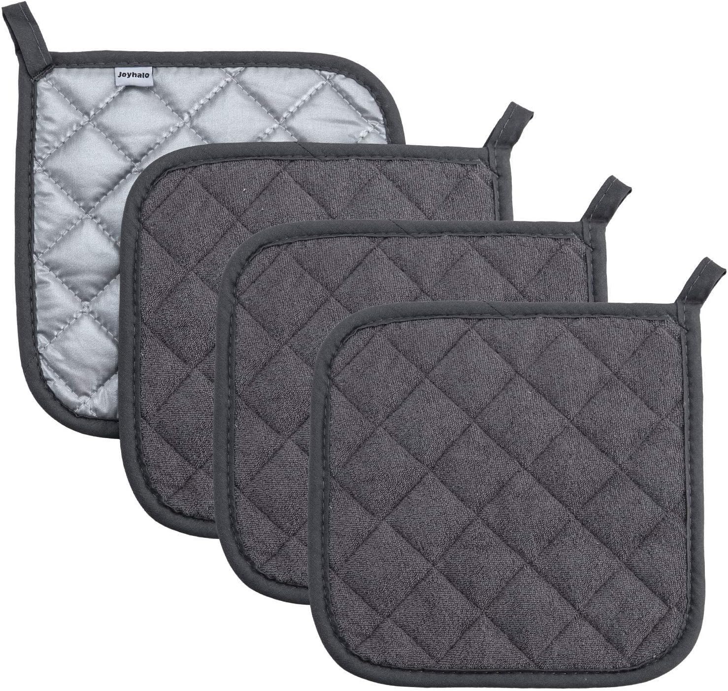 Joyhalo 4 Pack Pot Holders for Kitchen Clearance, Hot Pads for Kitchen, Countert...