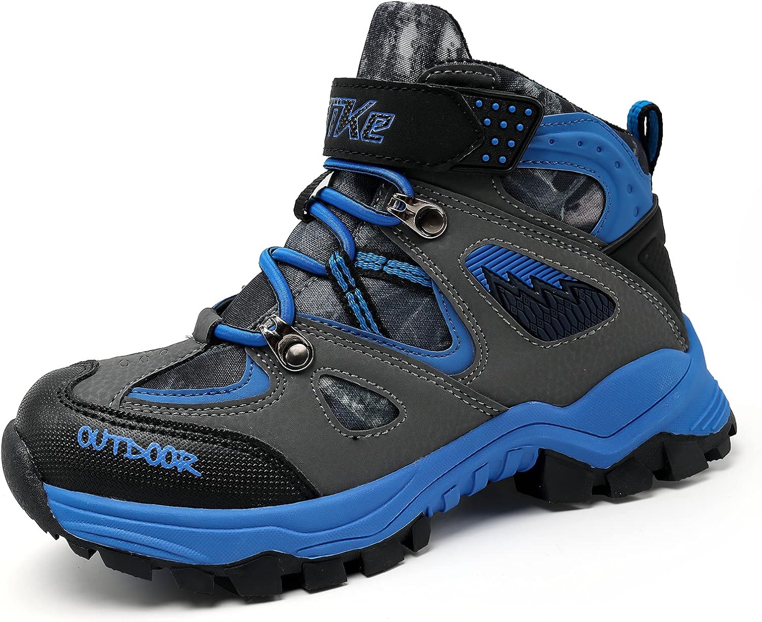 JMFCHI Kids Hiking Boots Boys Girls Outdoor Walking Climbing Sneaker Comfortable...