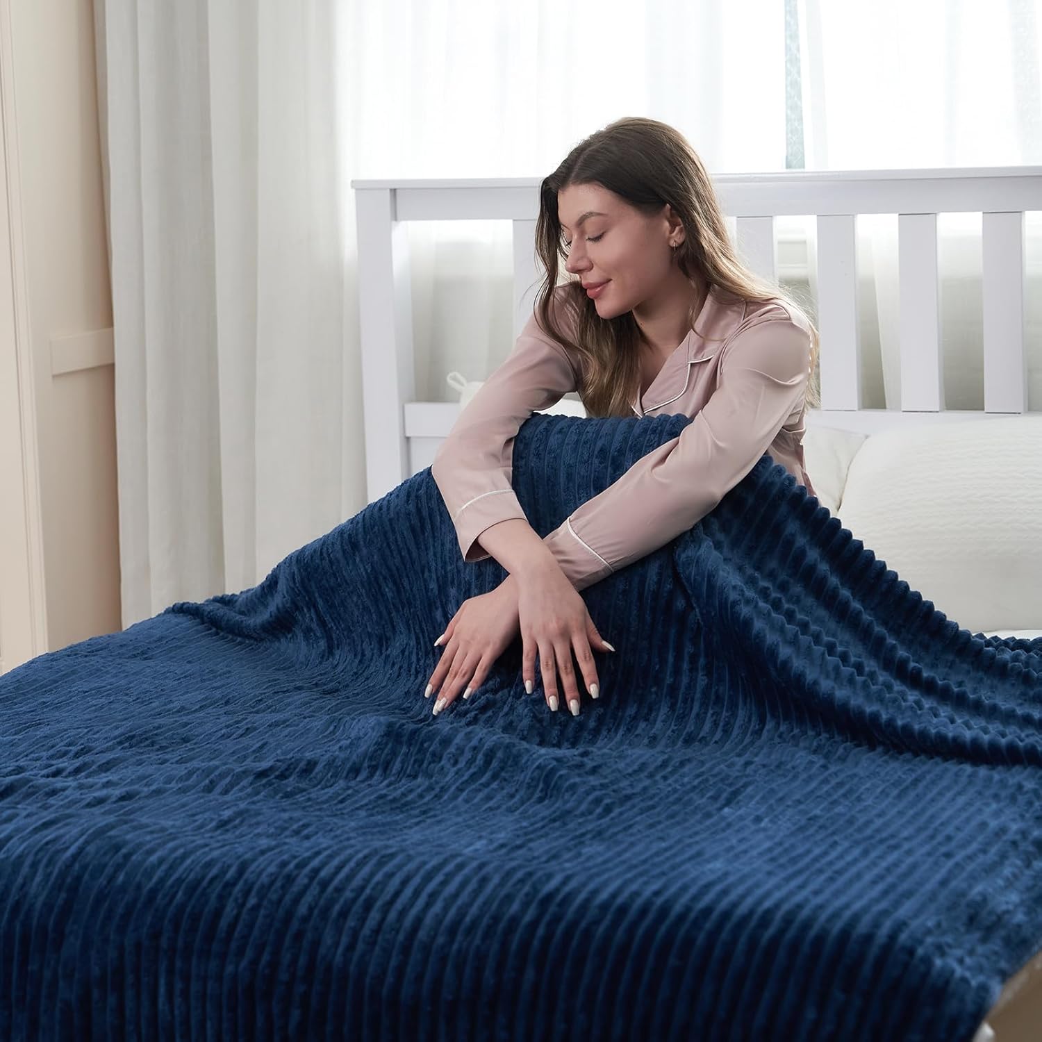 Electric Blanket 72"x84" Full Size Heated Blanket with 10 Heat Settings & 1-12 H...