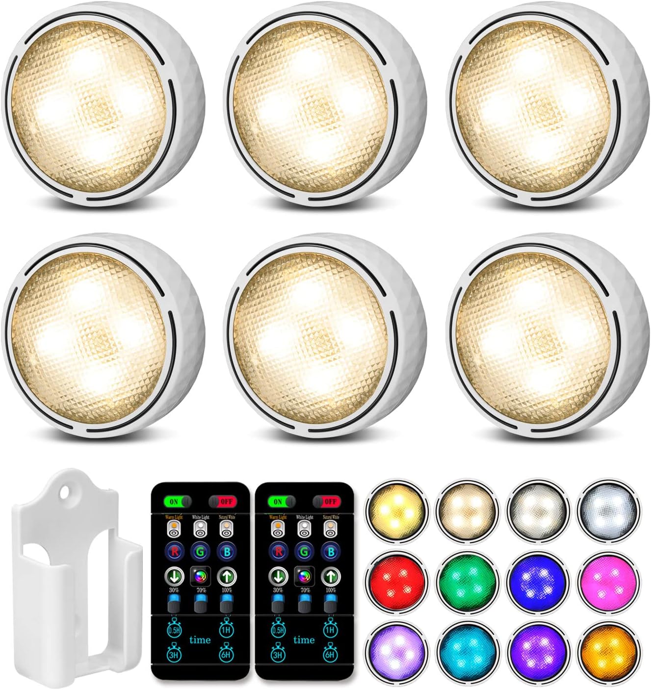 Onumii Under Cupboard Kitchen Lights Battery Operated LED Under Cabinet Lights,...