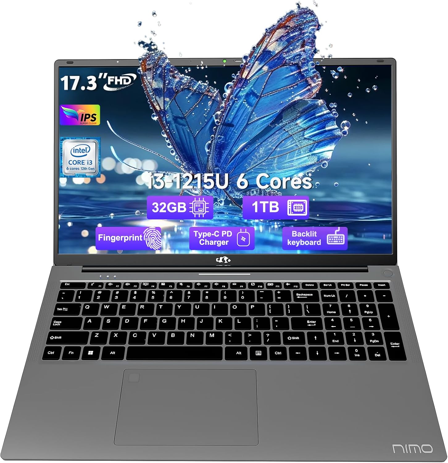 17.3" FHD-Laptop Business-Laptop, 32GB RAM 1TB SSD...