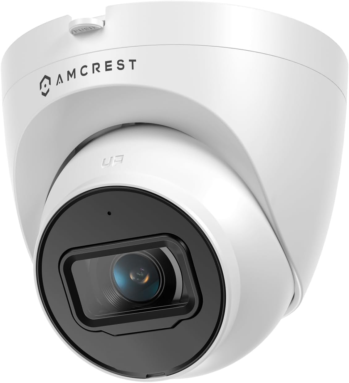Amcrest 5MP Turret POE Camera, UltraHD Outdoor IP Camera POE with Mic/Audio, 5-M...