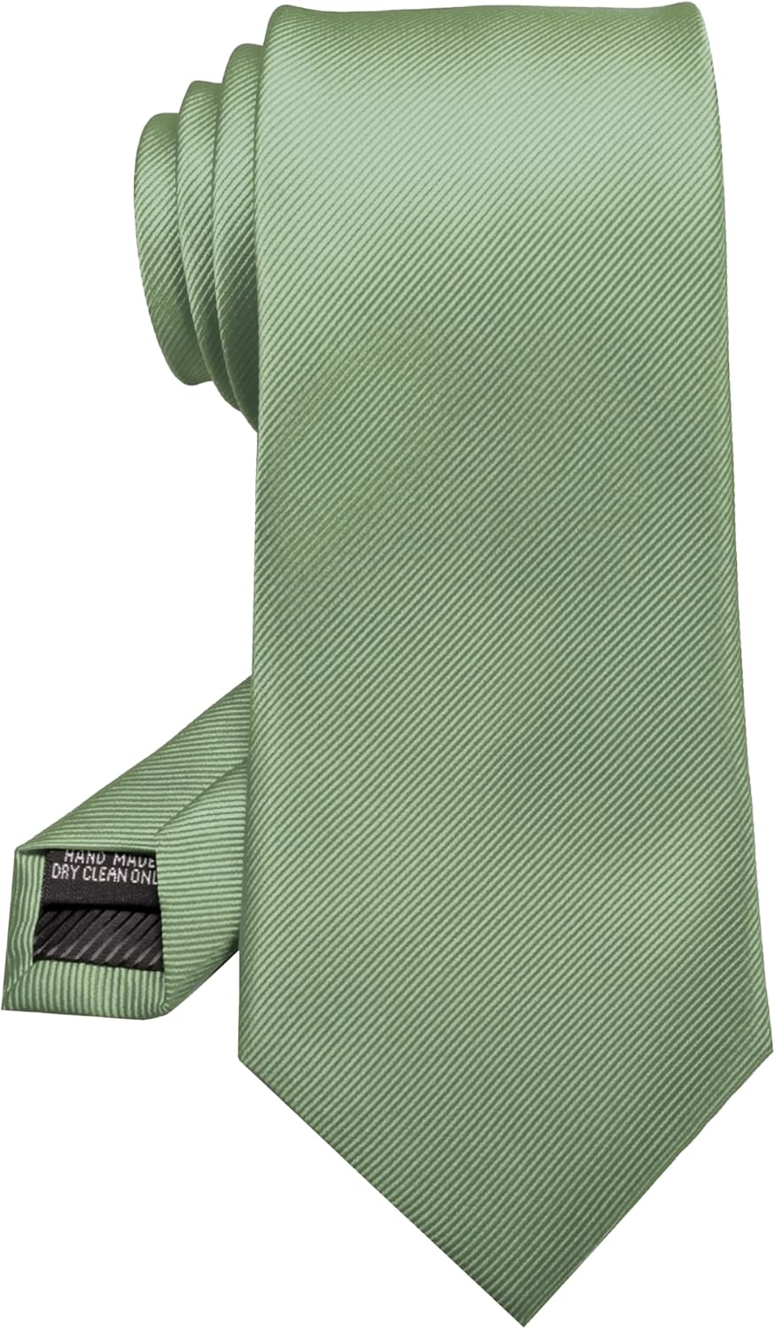 RBOCOTT Solid Color Tie Formal Necktie for Men Sage Green2