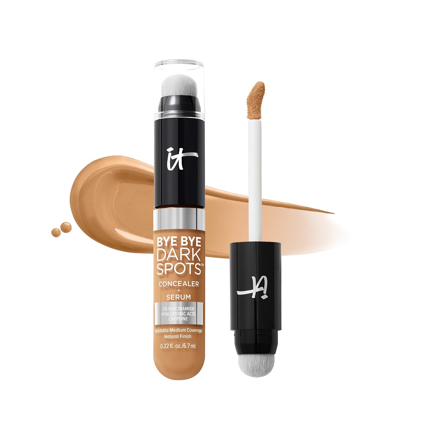 IT Cosmetics Bye Bye Dark Spots Concealer + Brightening Serum – 2% Niacinamide,...