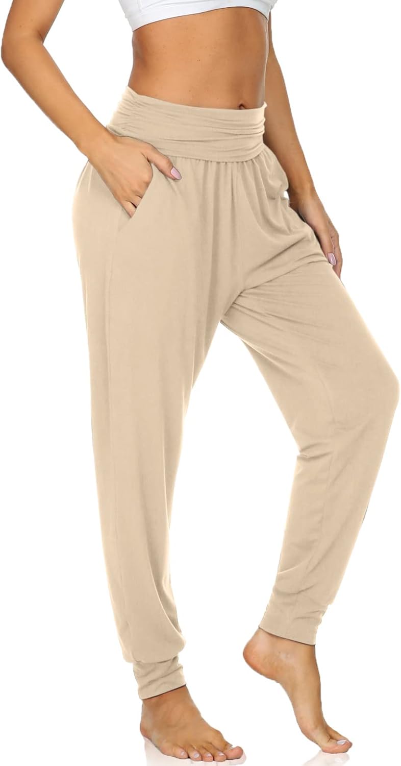 UEU Women's Cozy Yoga Joggers Pants Loose Workout Sweatpants Comfy Lounge Pants...