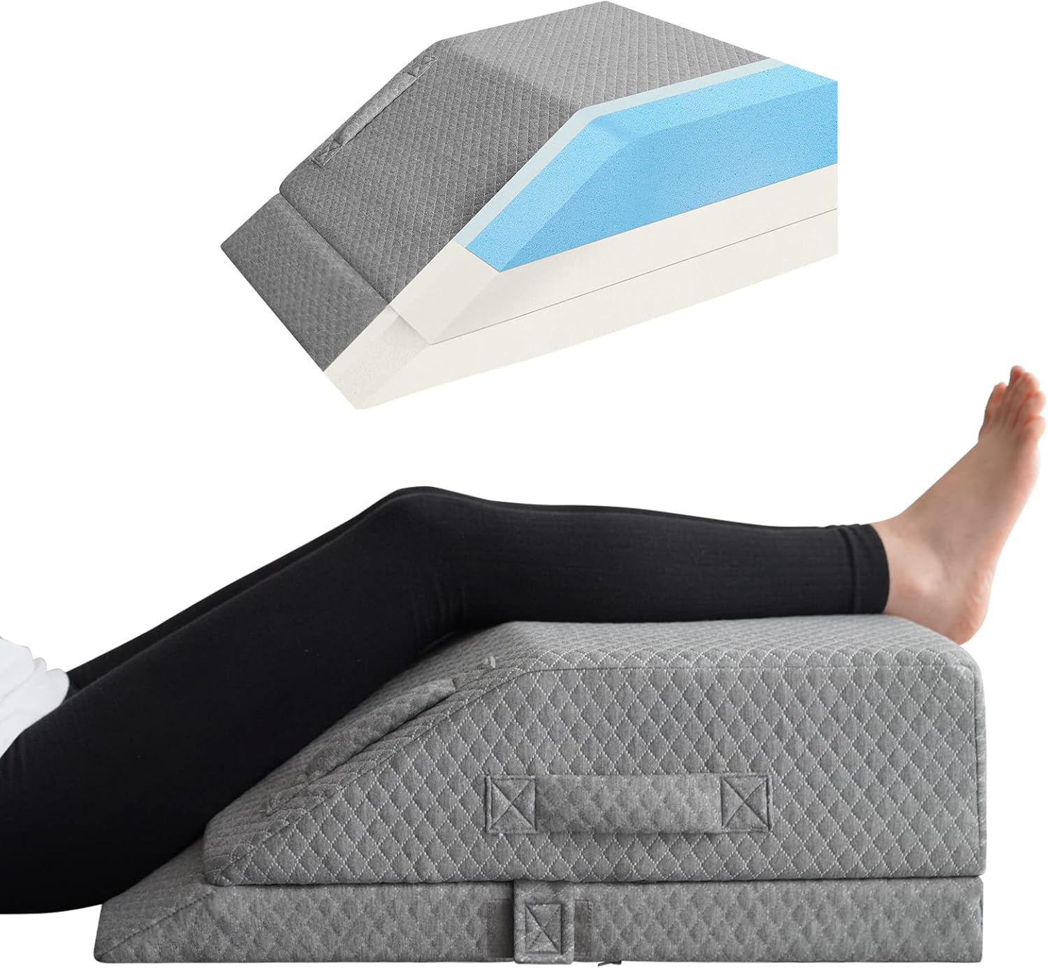 Adjustable Leg Elevation Pillows for Swelling, Coo...
