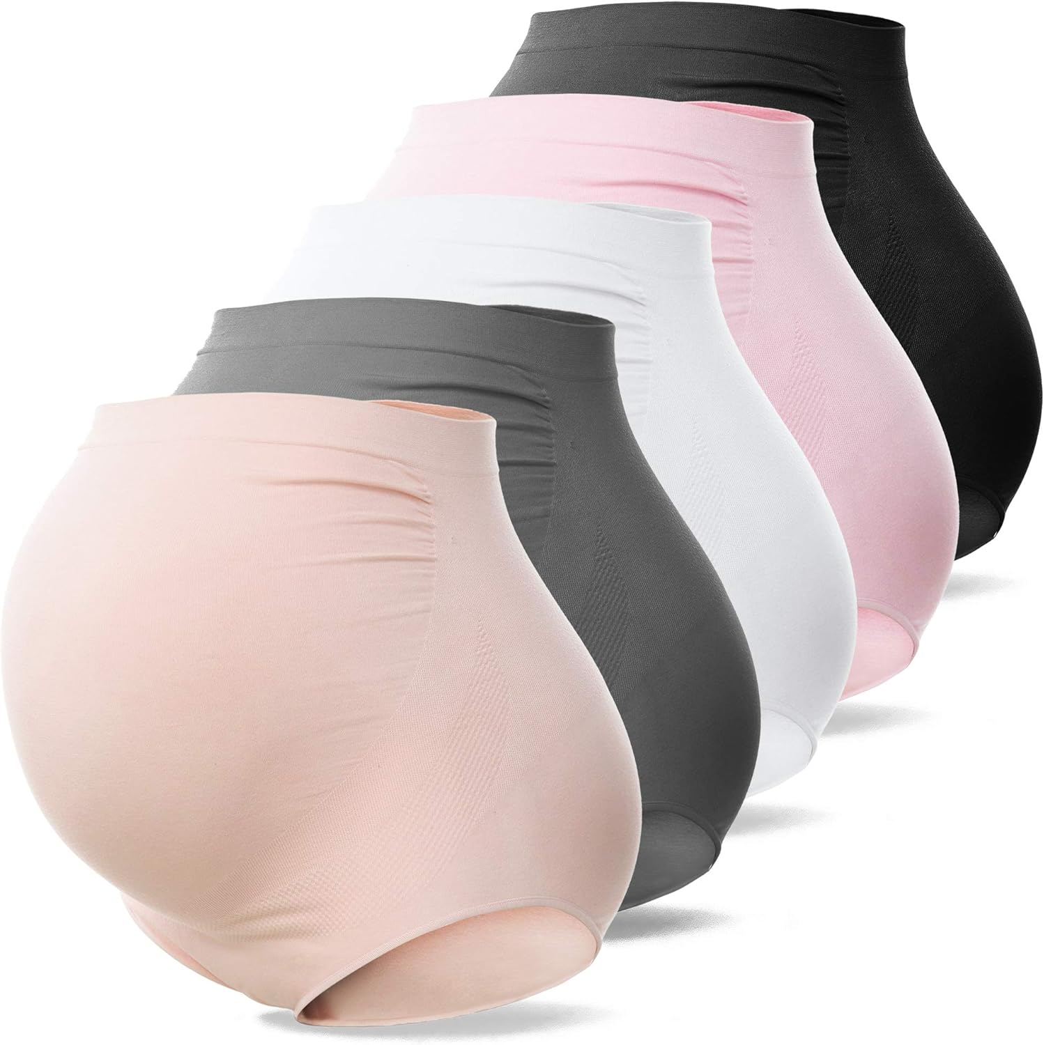 SUNNYBUY Women's Maternity High Waist Underwear Pregnancy Seamless Soft Hipster...