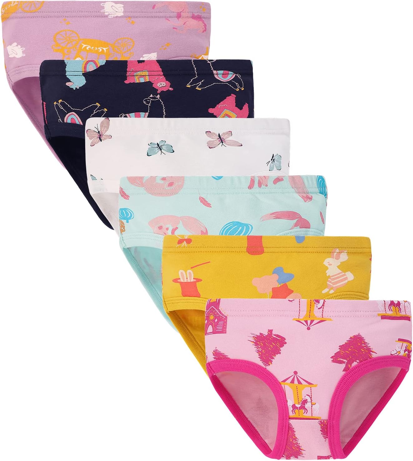 Boboking Comfty Underwear Little Girls'Briefs Baby Undies Girls Panties 5 Multic...