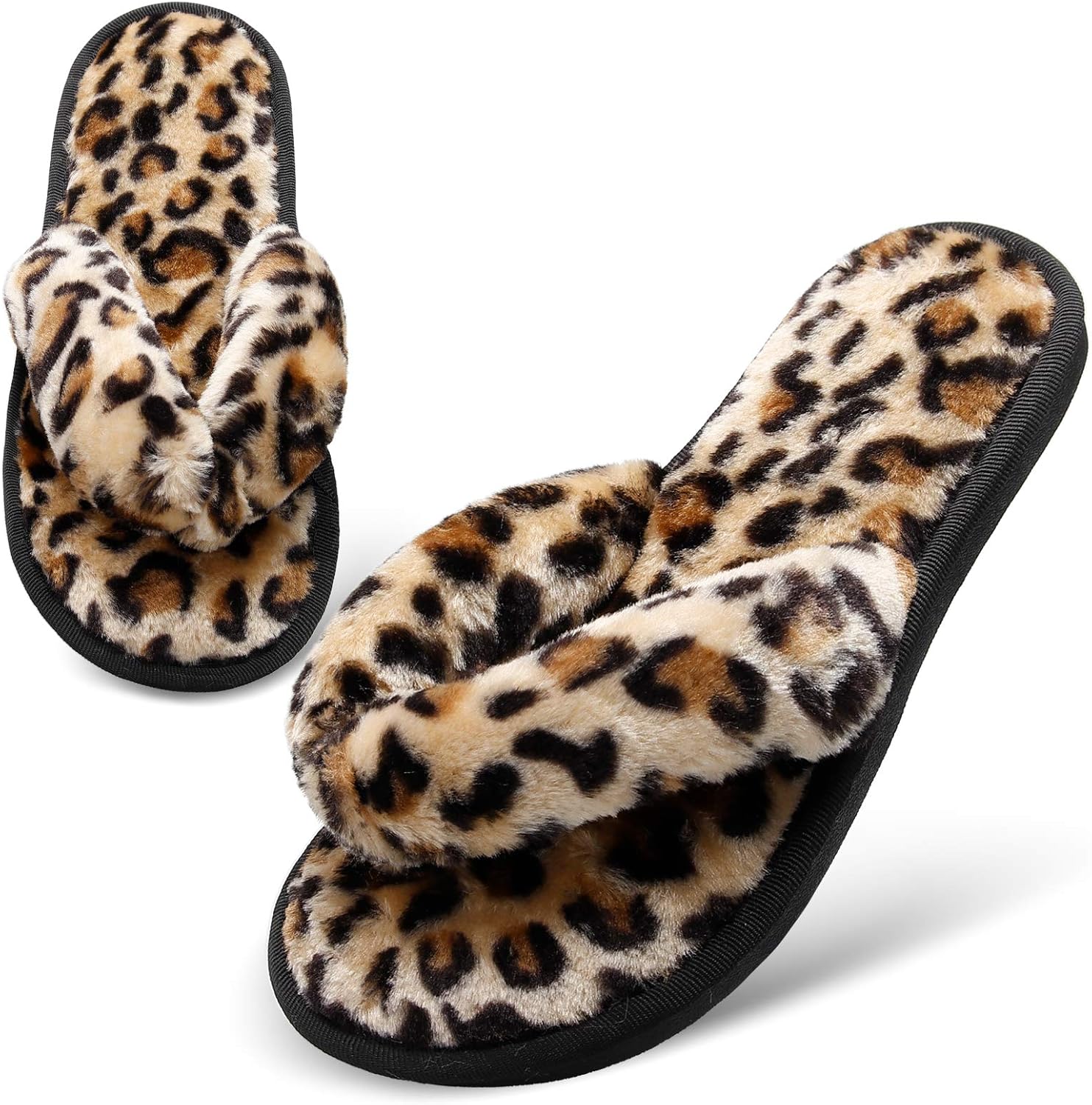 JOINFREE Women's Bedroom Slippers Comfort Four Season Classy Indoor Spa Slide Sh...