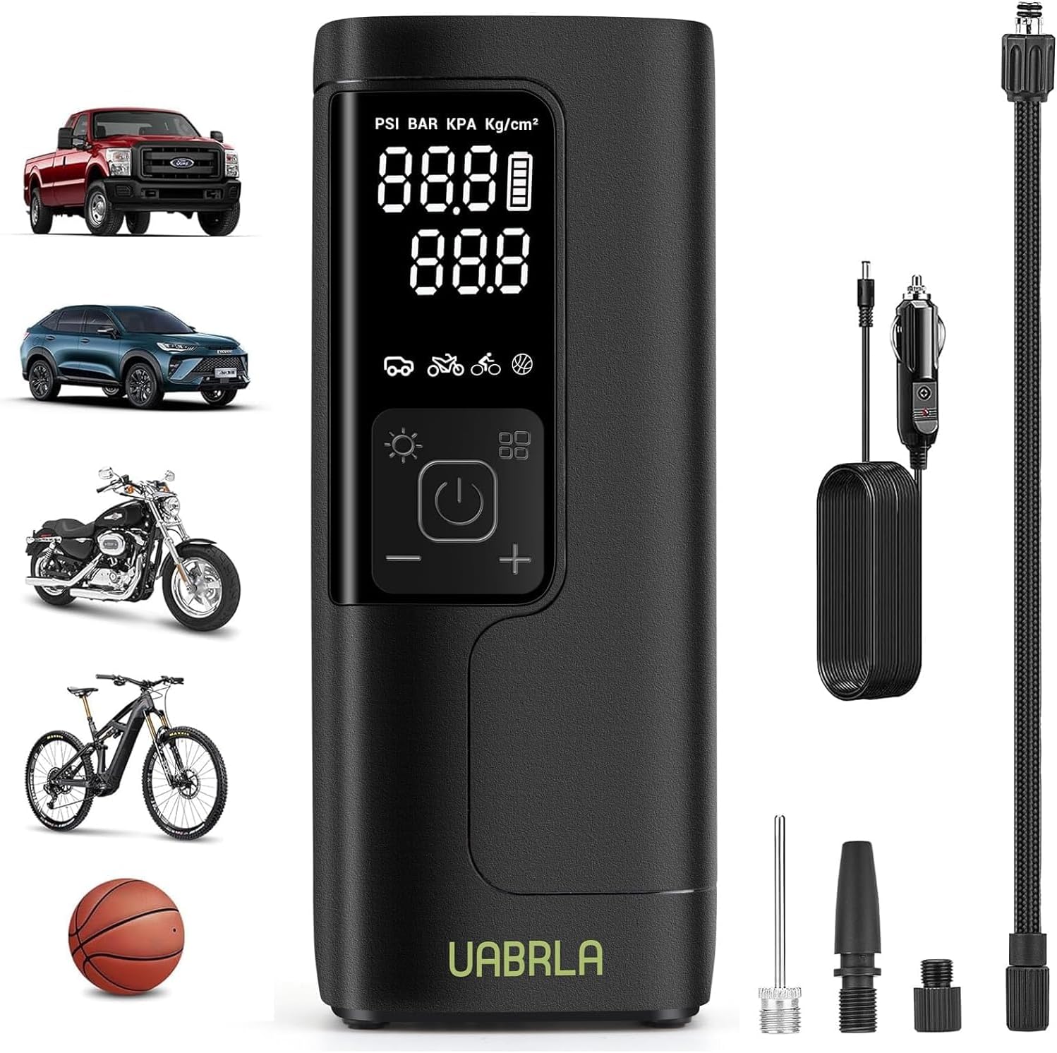 Tire Inflator Portable Air Compressor 25000mAh & 12V DC Air Pump for Car, 3X Fas...