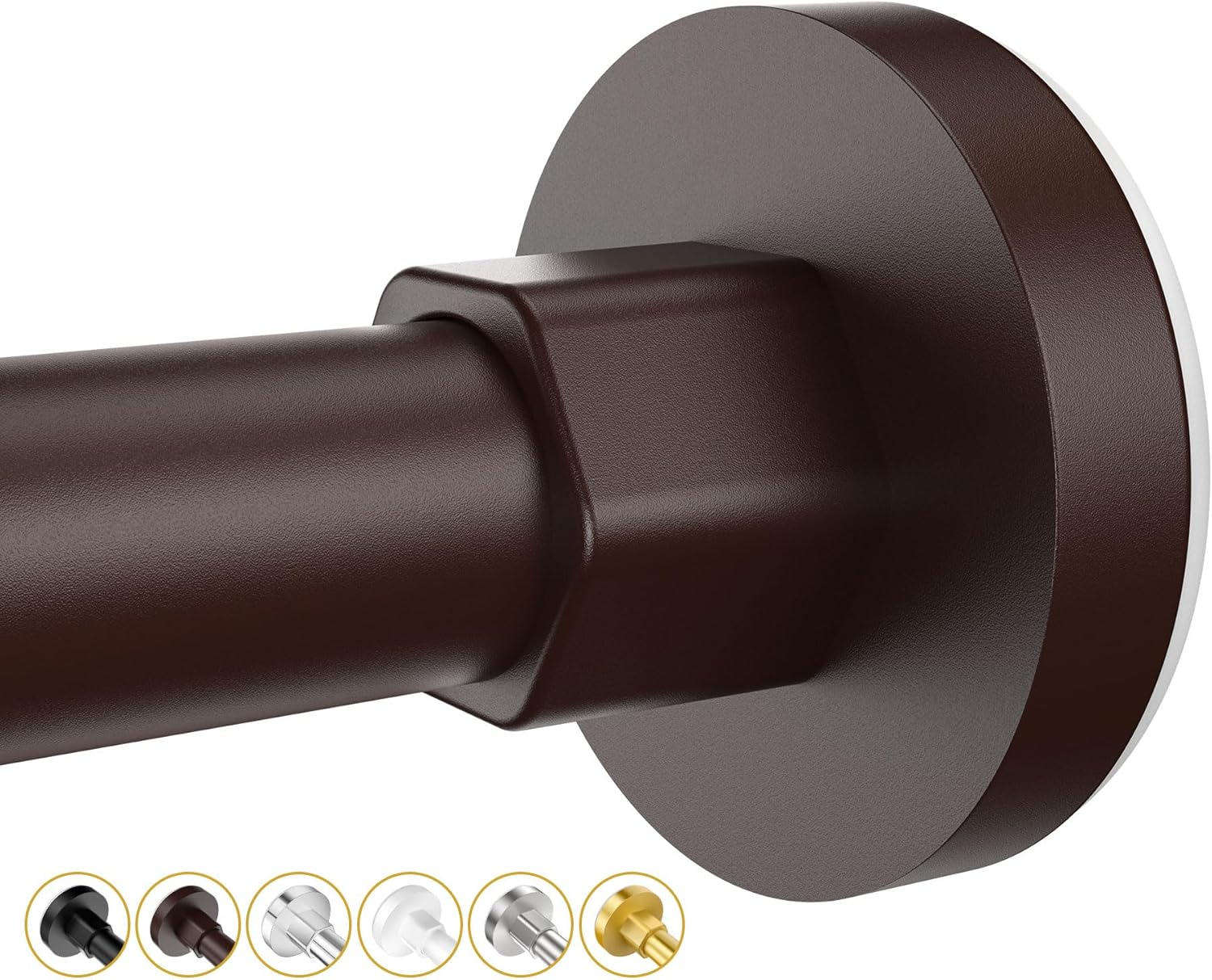 Shower Curtain Rods 32 to 75 Inch, Shower Tension Rod No Drilling Adjustable Sho...