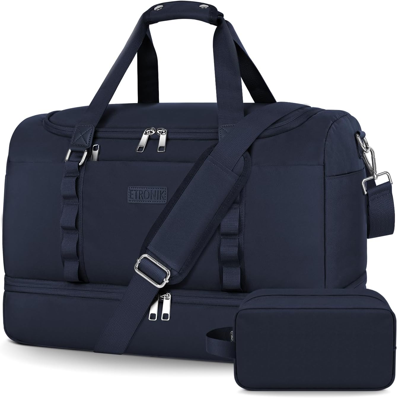 ETRONIK Duffle Bag for Men Women, Travel Bag with Shoe Compartment, Carry on Bag...