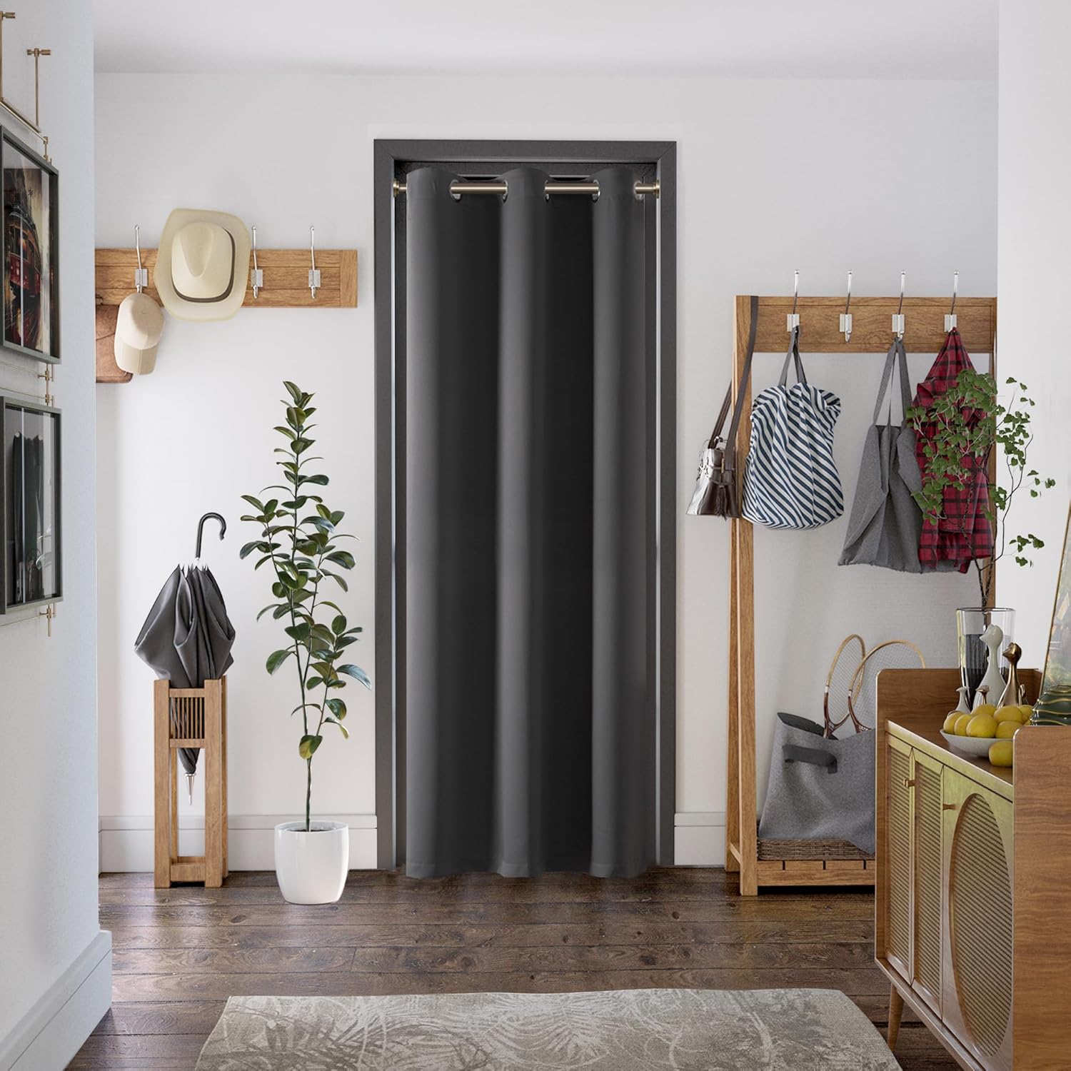 BGment Blackout Curtain 84 Inch Long for Living Room, Grommet Thermal Insulation...