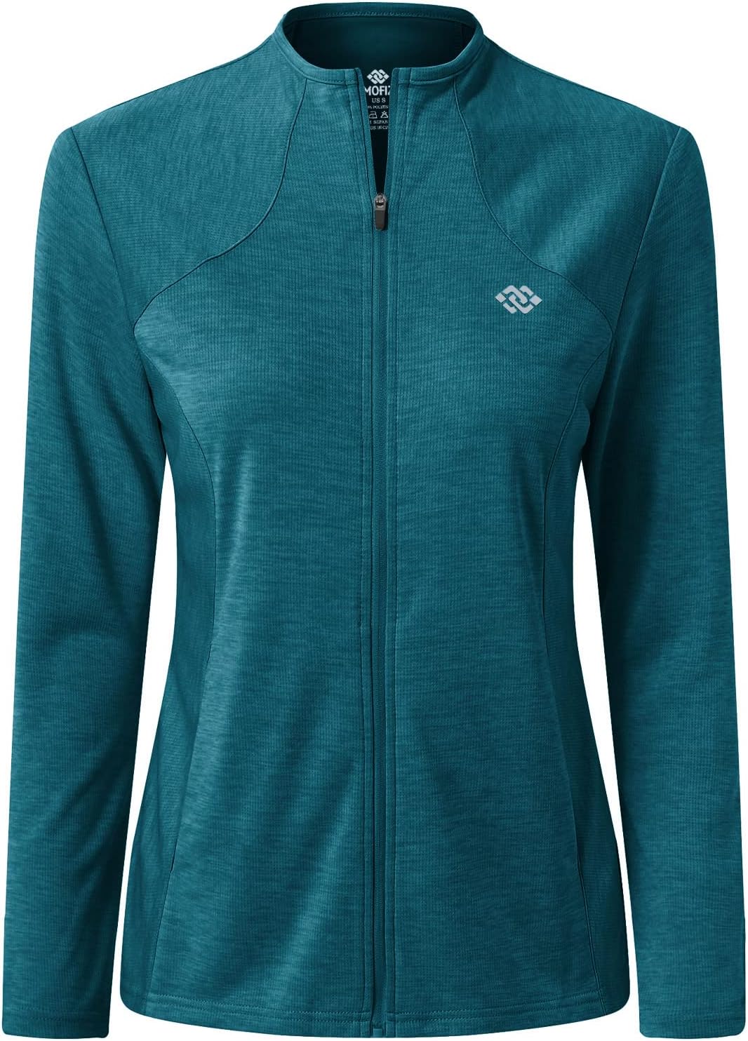 MoFiz Women's Full Zip Hiking Shirt Lightweight UPF 50+ Sun Protection Running J...