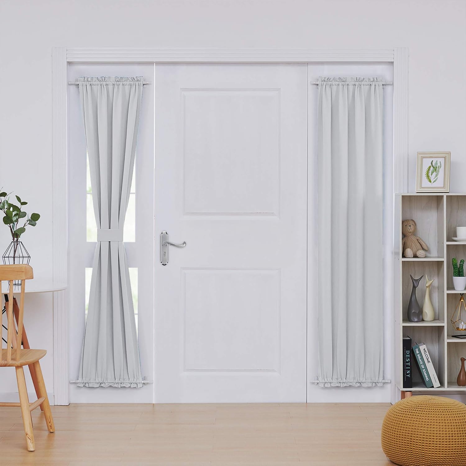 Deconovo Door Curtain Blackout Door Window Curtains for Front Door French Door C...