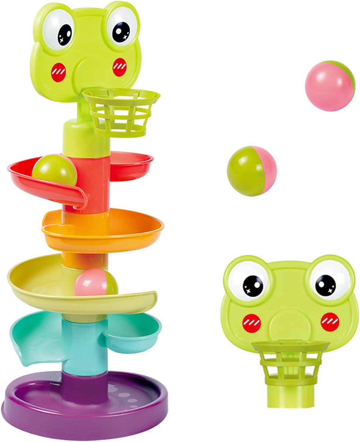 Baby Toy 9-18 Months, Ball Drop and Roll Ramp Toy for 1 Year Old Boys Girls, Sen...