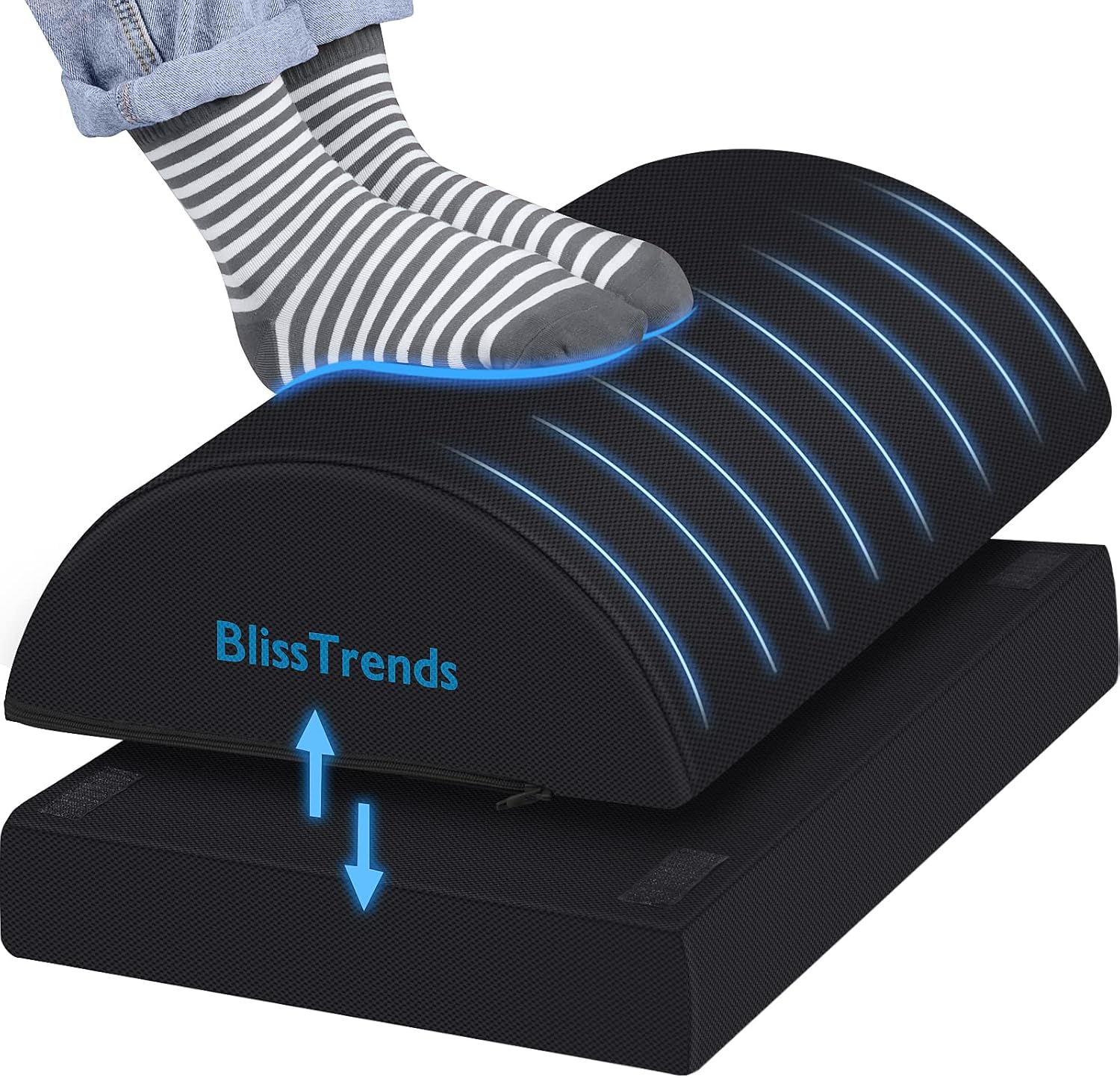 BlissTrends Foot Rest for Under Desk at Work-Versatile Foot Stool with Washable...
