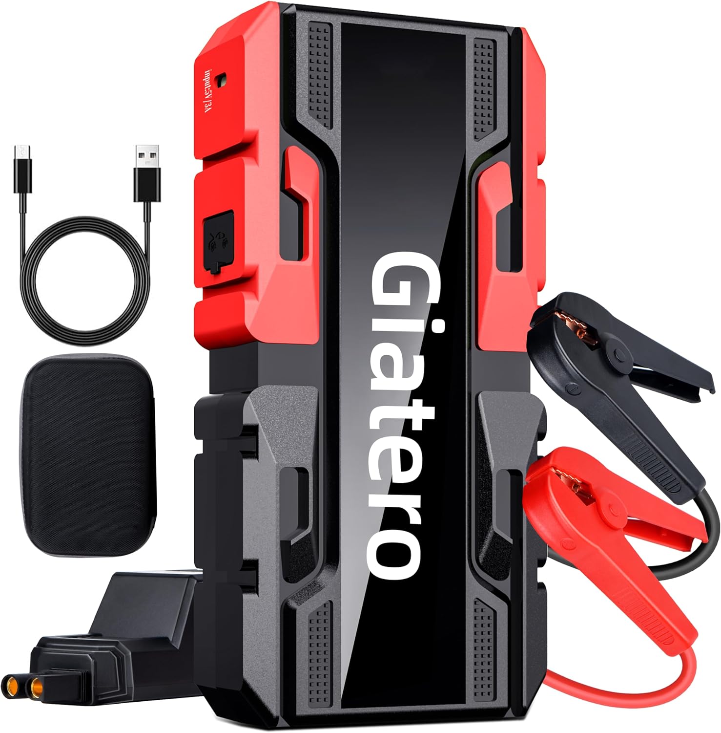 001 4000A Car Jump Starter, 12V Battery Jumper Starter Portable Jump Box(10.0L G...