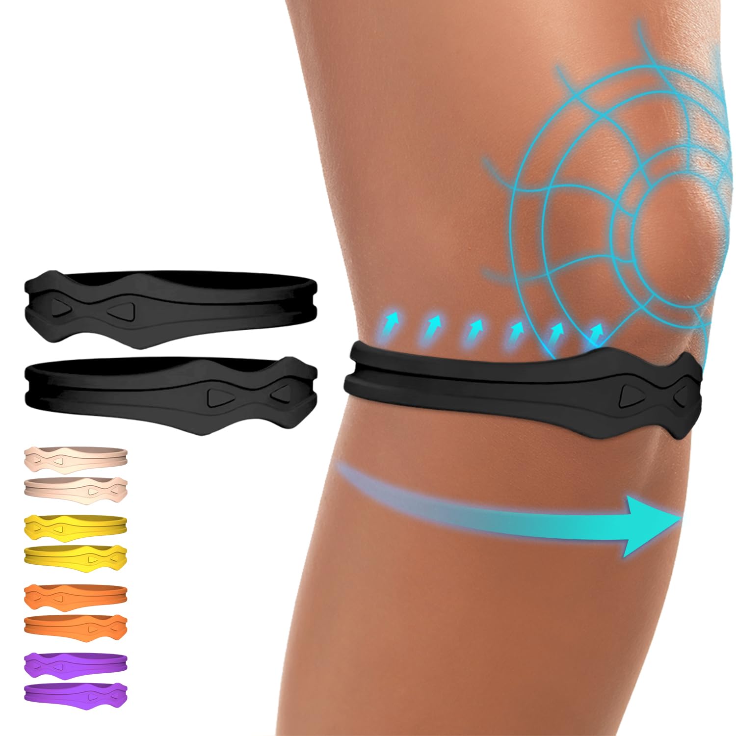 Fitgeno Knee Strap Patella Support: Knee Band for Patellar Tendon Pain Relief -...