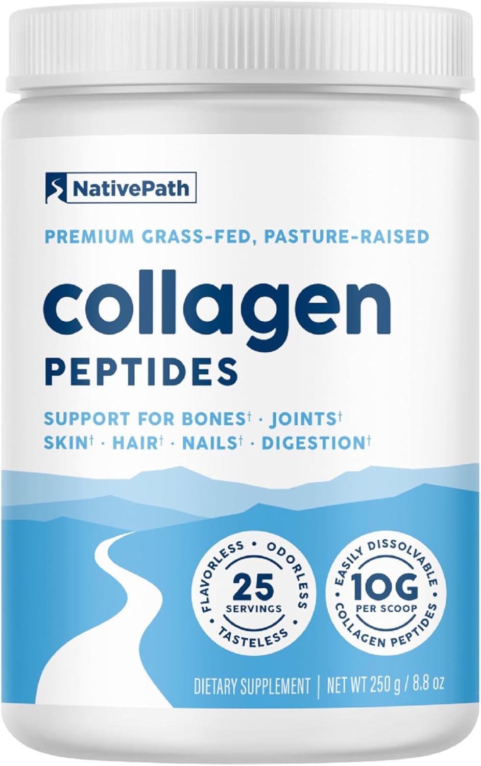 NativePath Collagen Peptides Protein - Hydrolyzed Type 1 & 3 Collagen Powder for...