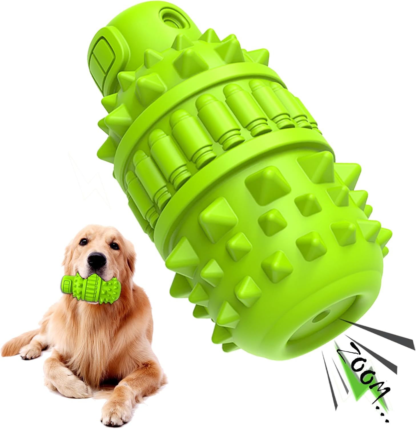 PIFFZEDO Dog Toys for Aggressive Chewers Tough Dog Squeaky Toys for Large Medium...