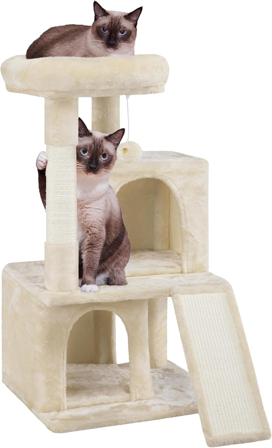 Yaheetech 91cm Cat Tree Tower, Cat Stand House w/Sisal-Covered Platform Cozy Con...