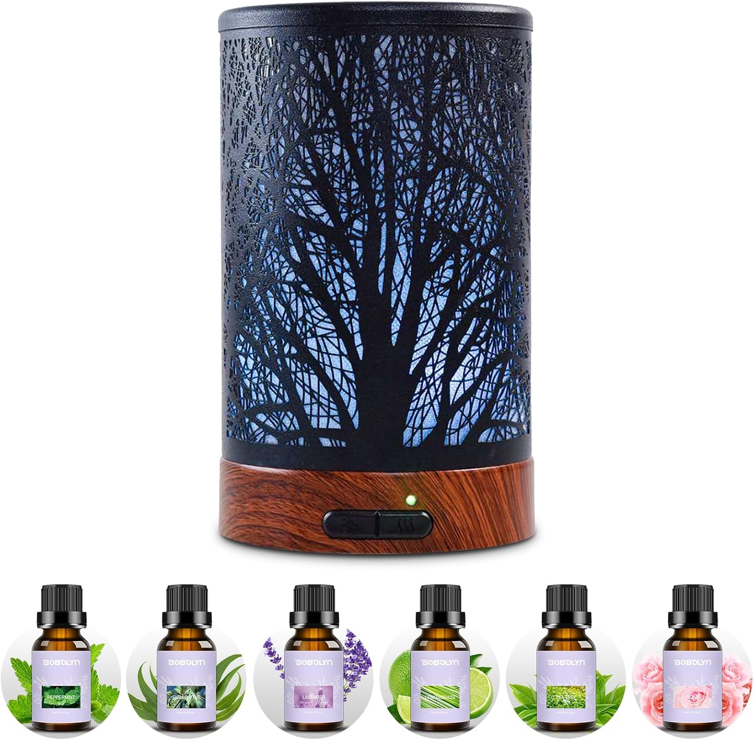 Essential Oil Diffuser with 6 Essential Oil Set Electric Aromatherapy Scented Oi...