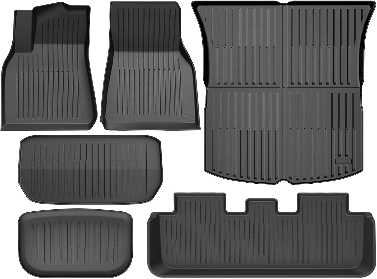 Maysoo Floor Mats for Tesla Model Y 2021-2024 2025 (5-Seater) - All-Weather TPE...