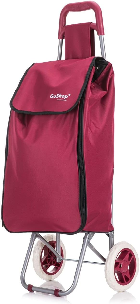 86L Expandable Lightweight Shopping Trolley, Hard Wearing & Foldaway Trendy Fold...