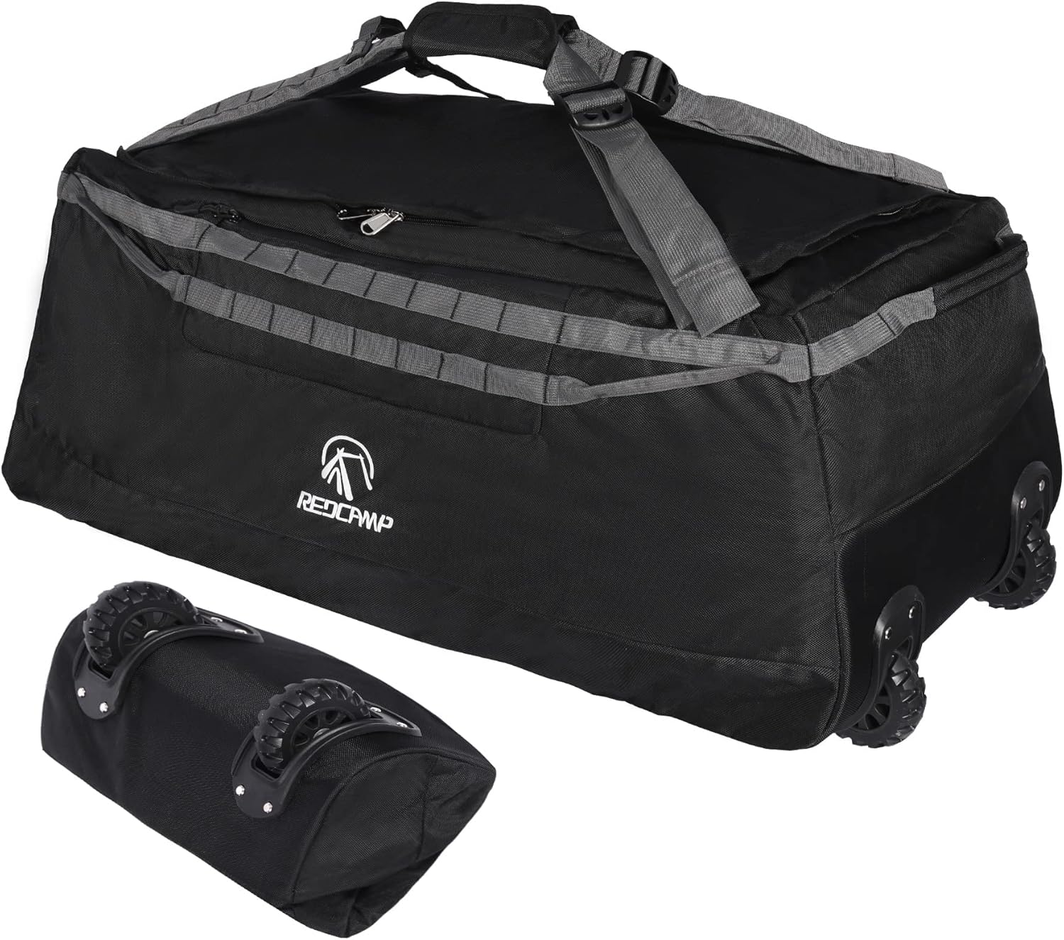REDCAMP 85L/120L/140L Foldable Duffle Bag with Wheels, Large Travel Duffel Bag 1...