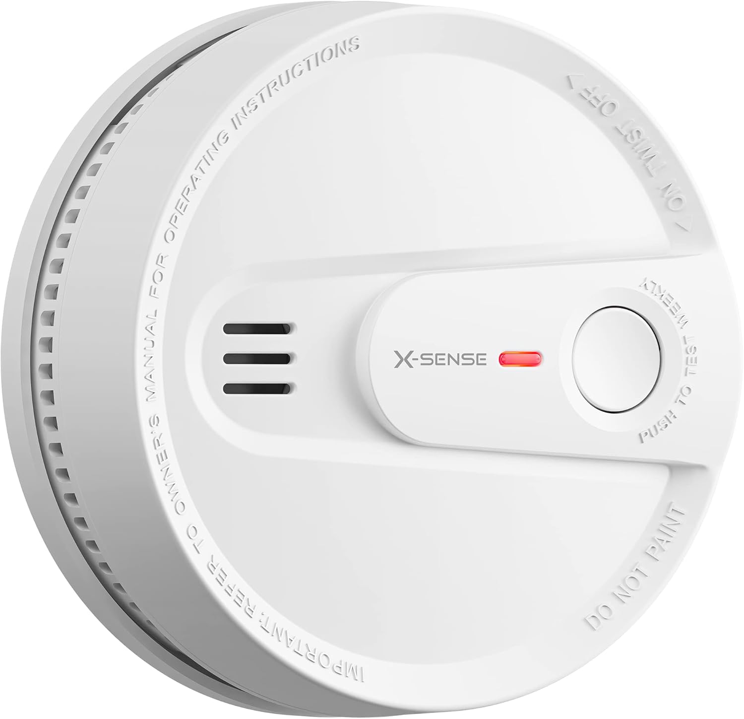 X-Sense Smoke Detector, 10-Year Battery Smoke Fire Alarm with Photoelectric Sens...