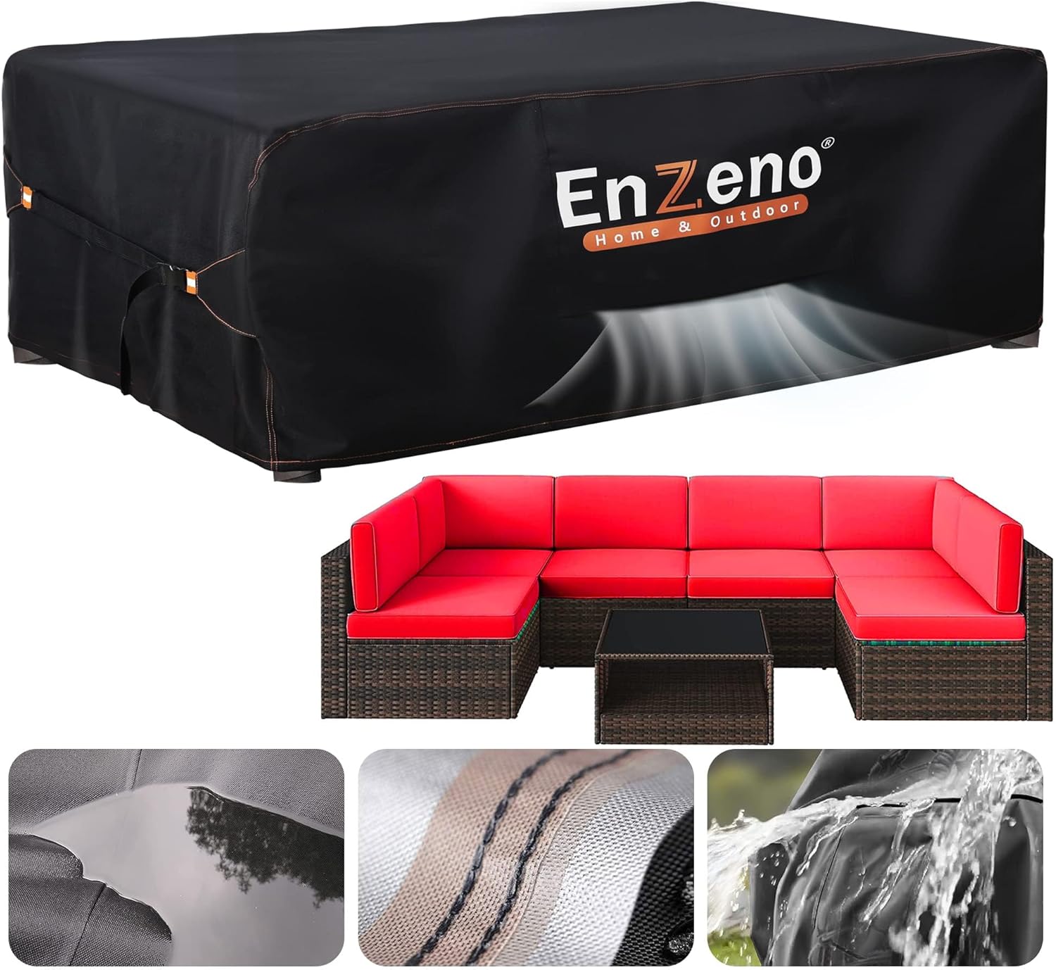 Large Garden Furniture Set Cover Waterproof for Outdoor, 300x250cm Outside Patio...