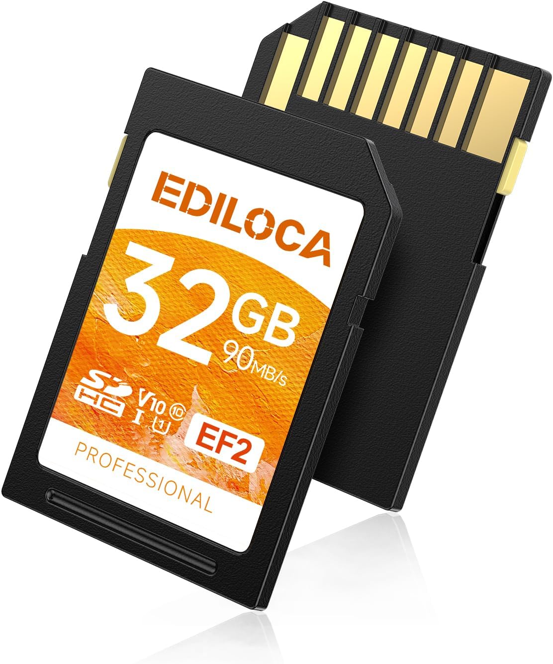 Ediloca SD Card 32GB, Memory Card, Up to 100MB/s, UHS-I, C10, U1, V10, Full-HD &...