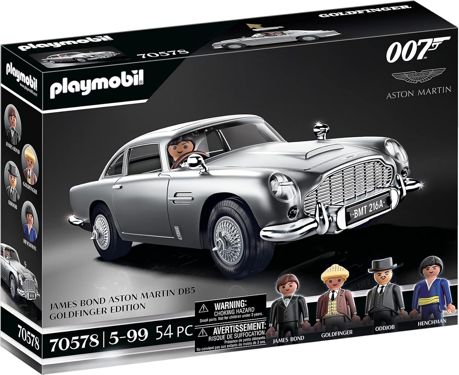 Playmobil James Bond Aston Martin DB5 – Goldfinger Edition