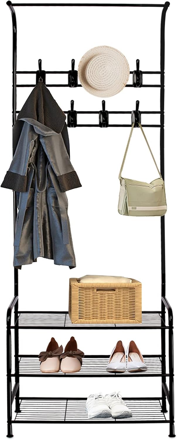 Innotic Coat Rack Stand with Shoe and Removable 16...