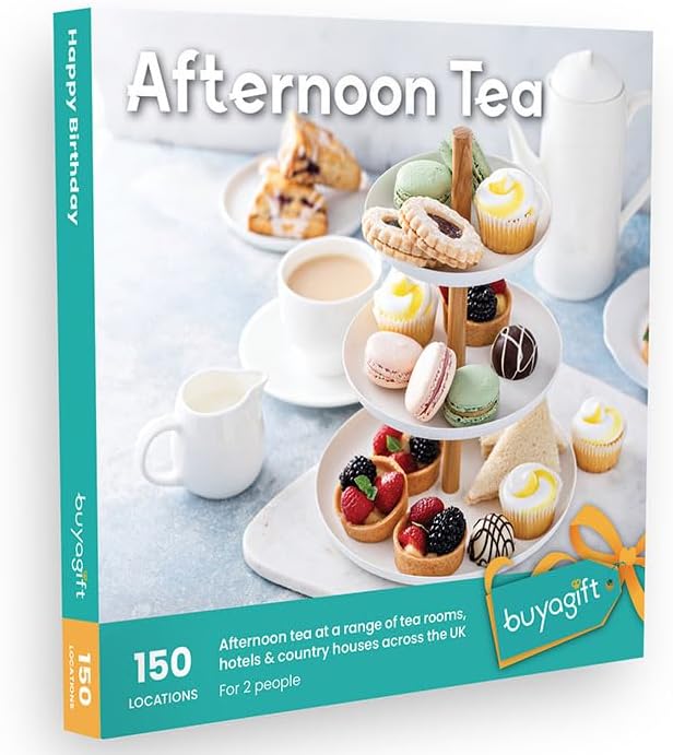Buyagift Afternoon Tea Gift Experience Box - 150 traditional afternoon tea exper...