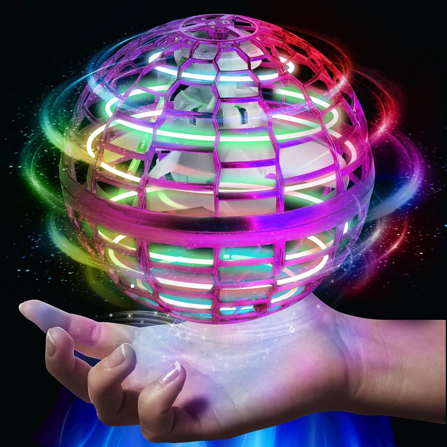 Flying Ball Toy Globe Flying Toy Boomerang 360° Led Lights Controller Rotating H...