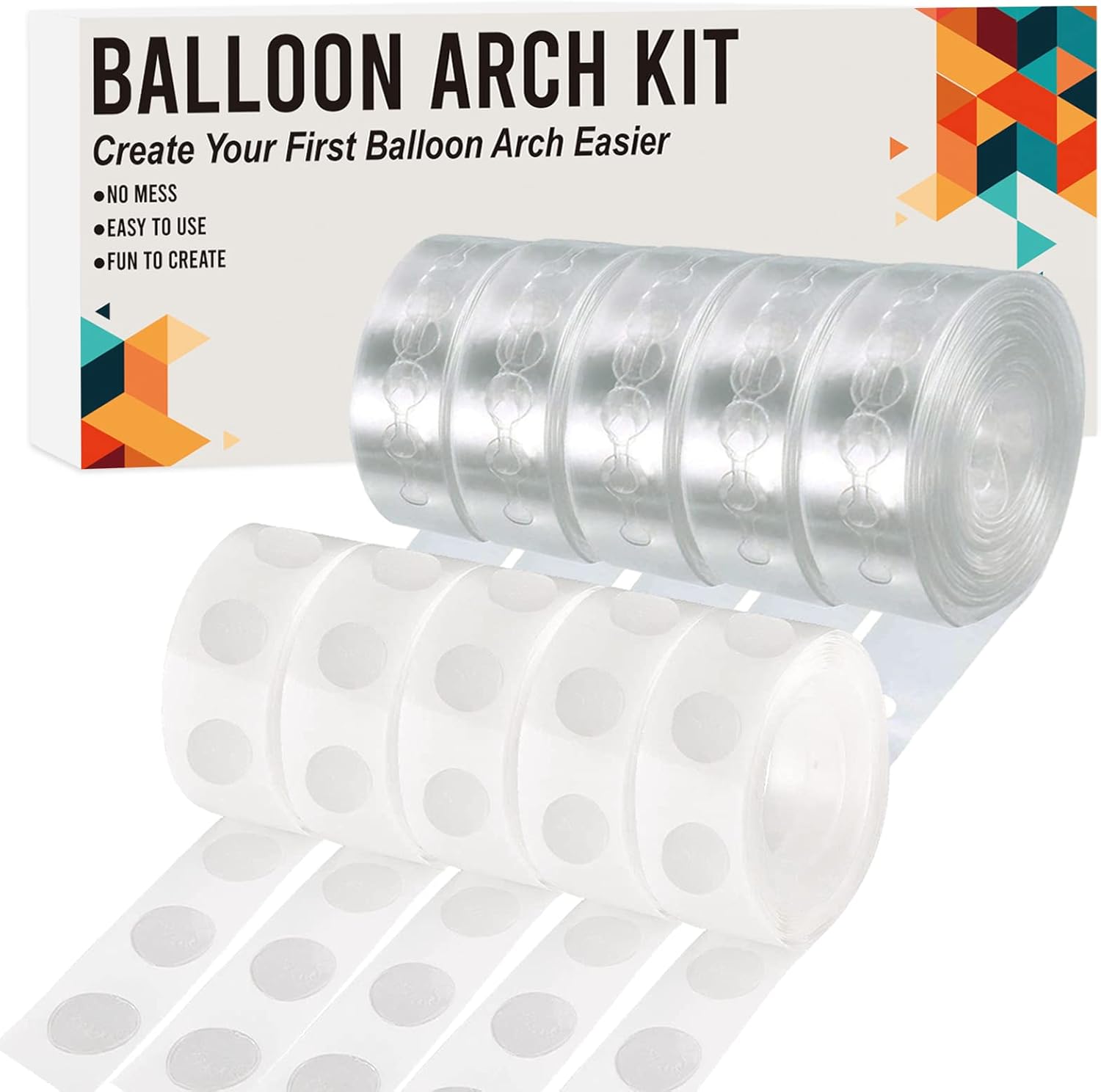 Balloon Arch Kit, 82ft Easy DIY Balloon Decorating Garland Strip and 500Pcs Glue...