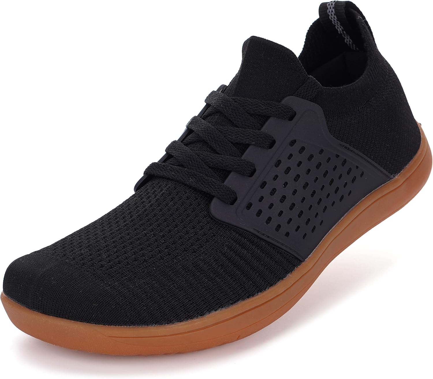 WHITIN Women's Wide Minimalist Barefoot Shoes | Zero Drop Sole 9 Wide W85 | Blac...