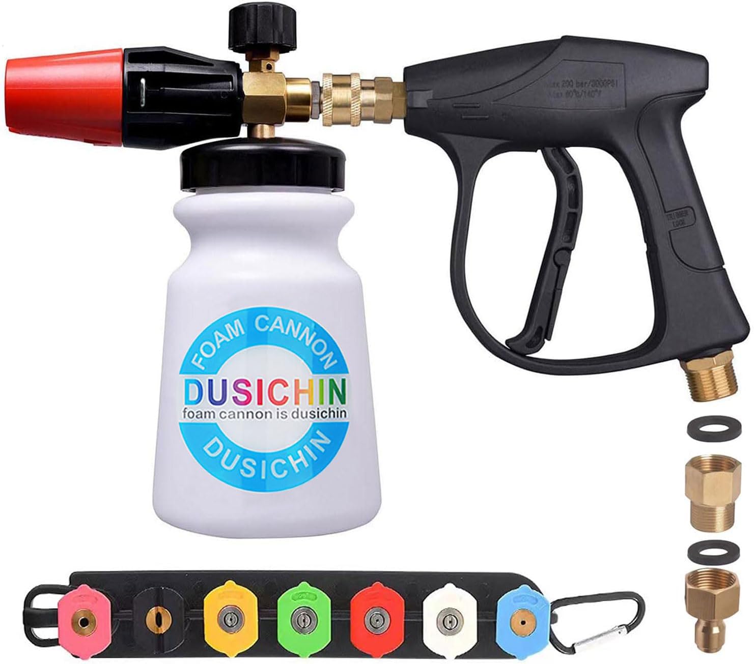 DUSICHIN Foam Cannon Spray Lance Thick Foam Dispenser Pressure Washer Sprayer Gu...