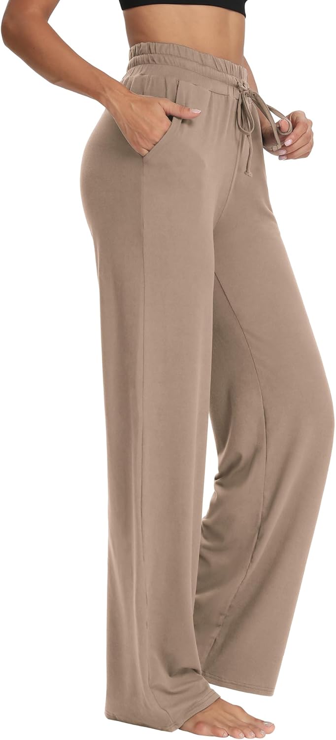Sarin Mathews Womens Yoga Sweatpants Wide Leg High Waisted Lounge Pajamas Pants...