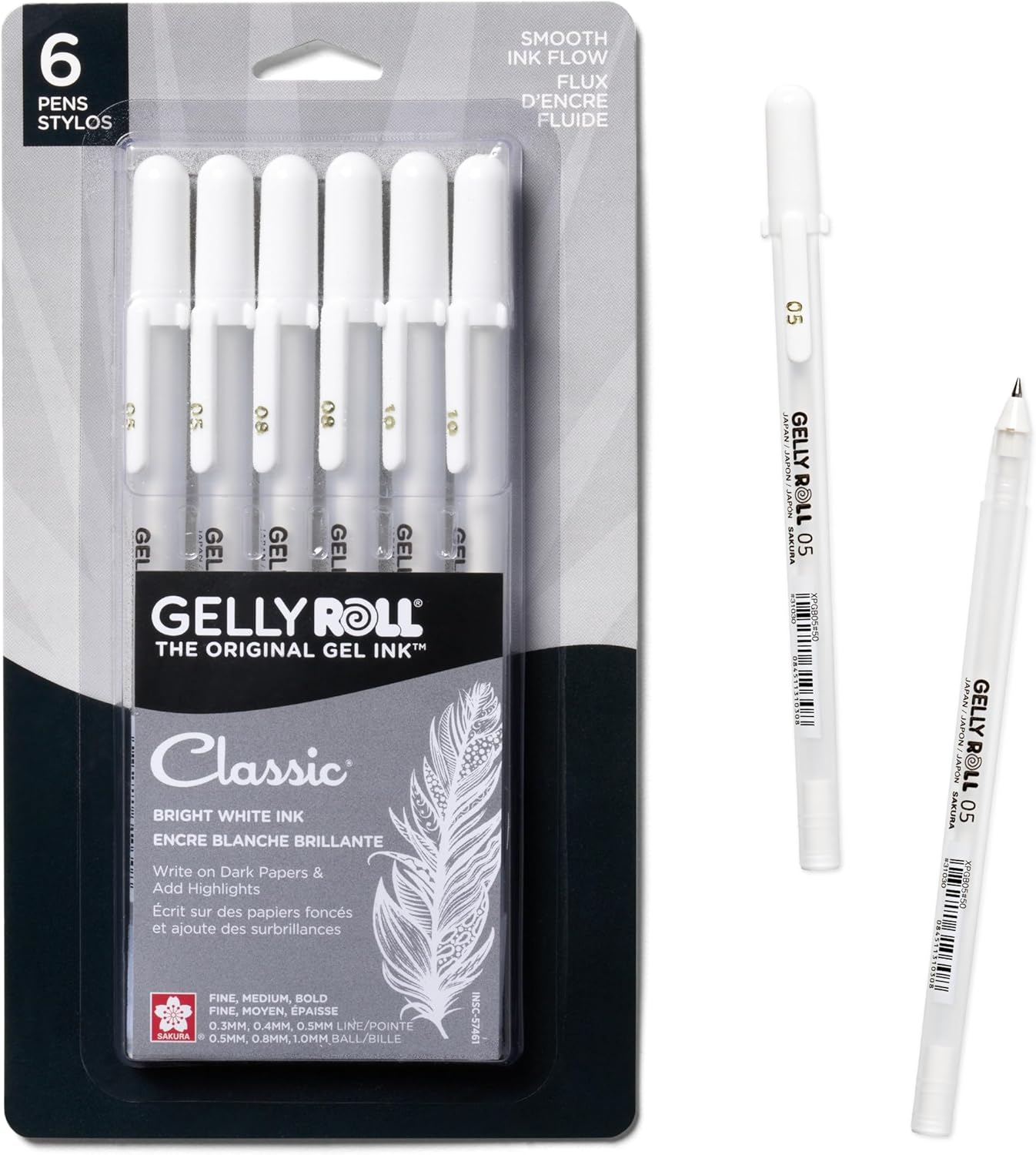 SAKURA Gelly Roll Gel Pens - Fine, Medium & Bold Tip Ink Pens for Journaling, Ar...