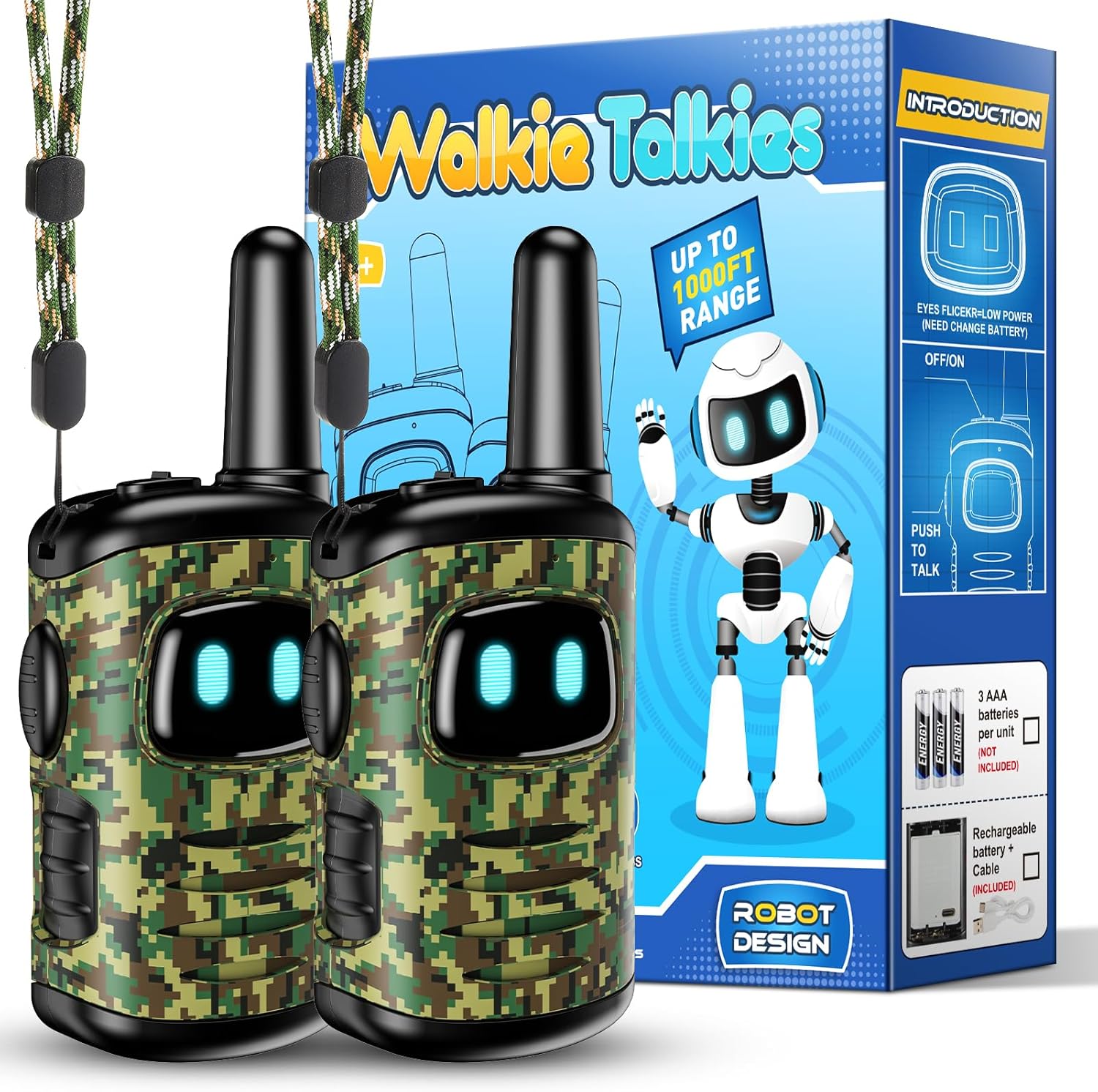 Veopoko Walkie Talkie Kids, Kids Toys for Outdoor Games Adventures Kids Military...