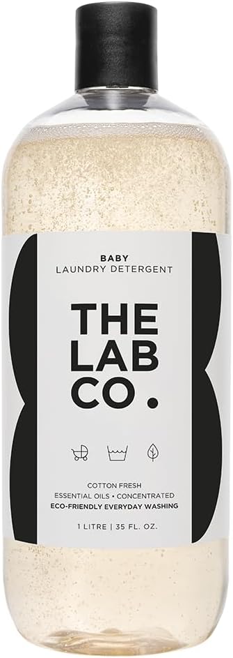 The Lab Co. Baby Wash 1 Litre. For up to 64 washes. Non-Bio Liquid Laundry Deter...