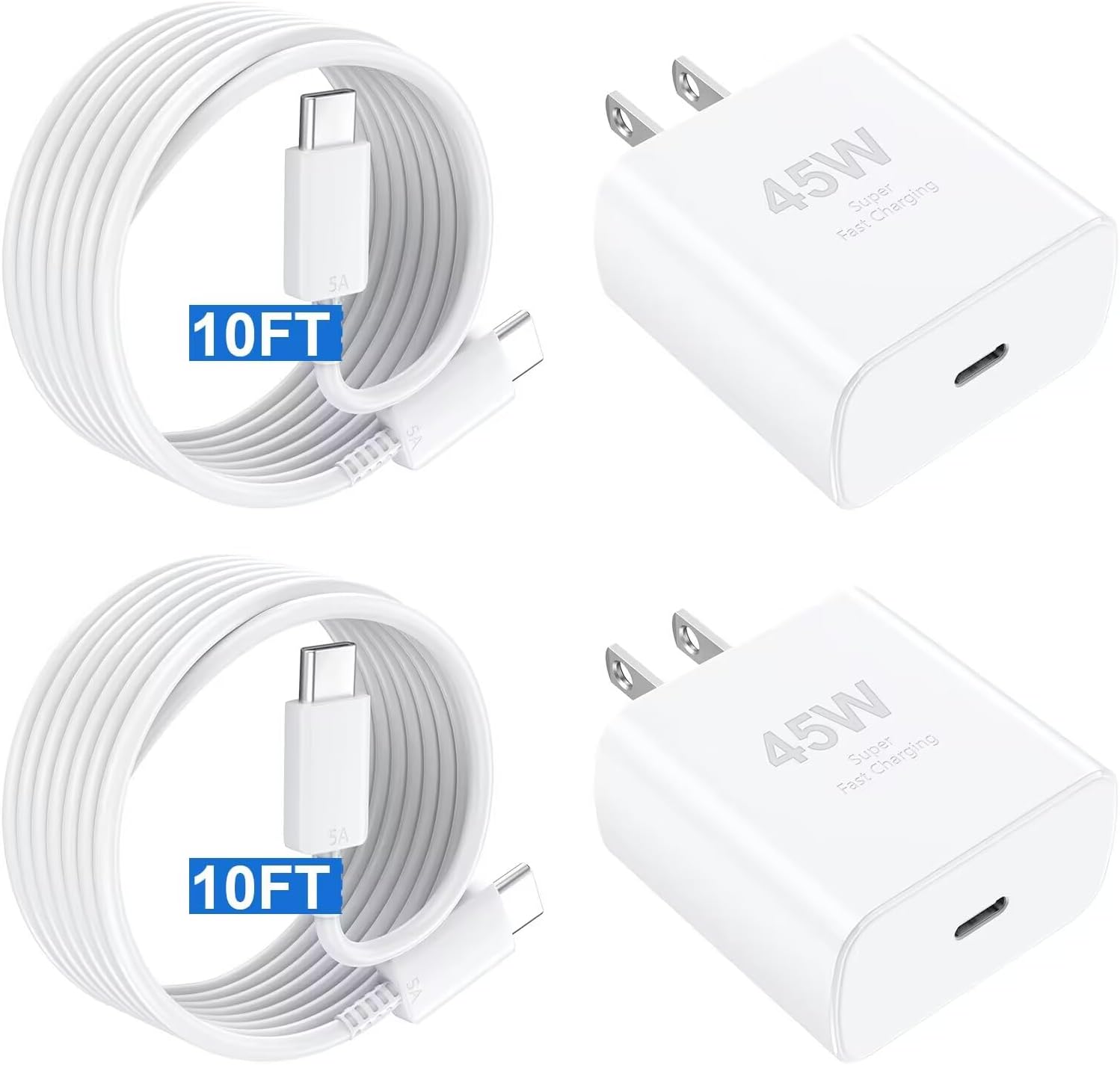 iPhone 16 Pro Max Charger Fast Charging,45W iPhone 16 Charger USB C Super Fast C...